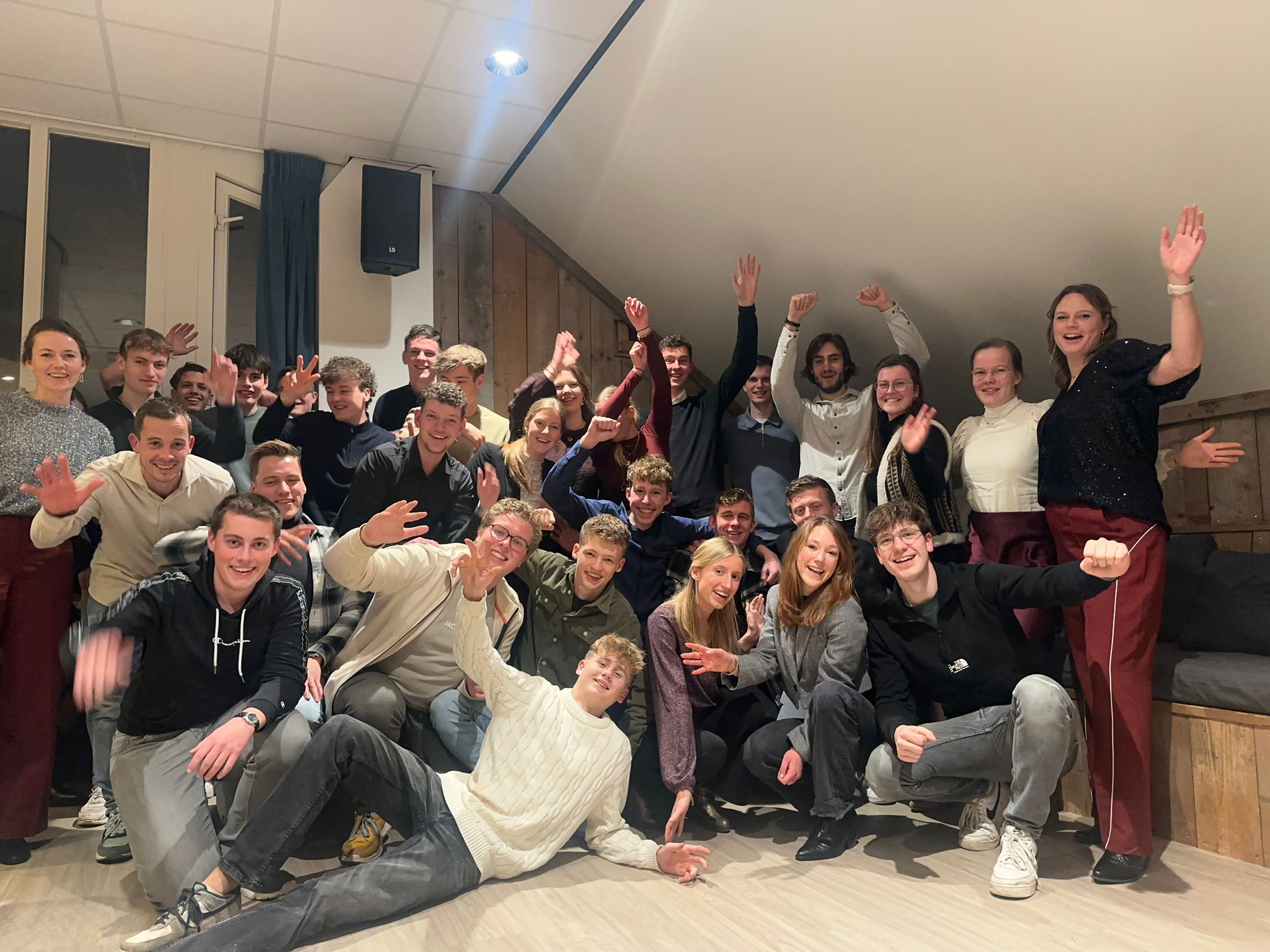 JV-groep na de avond
